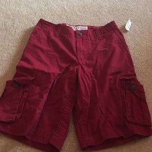 Men’s red shorts